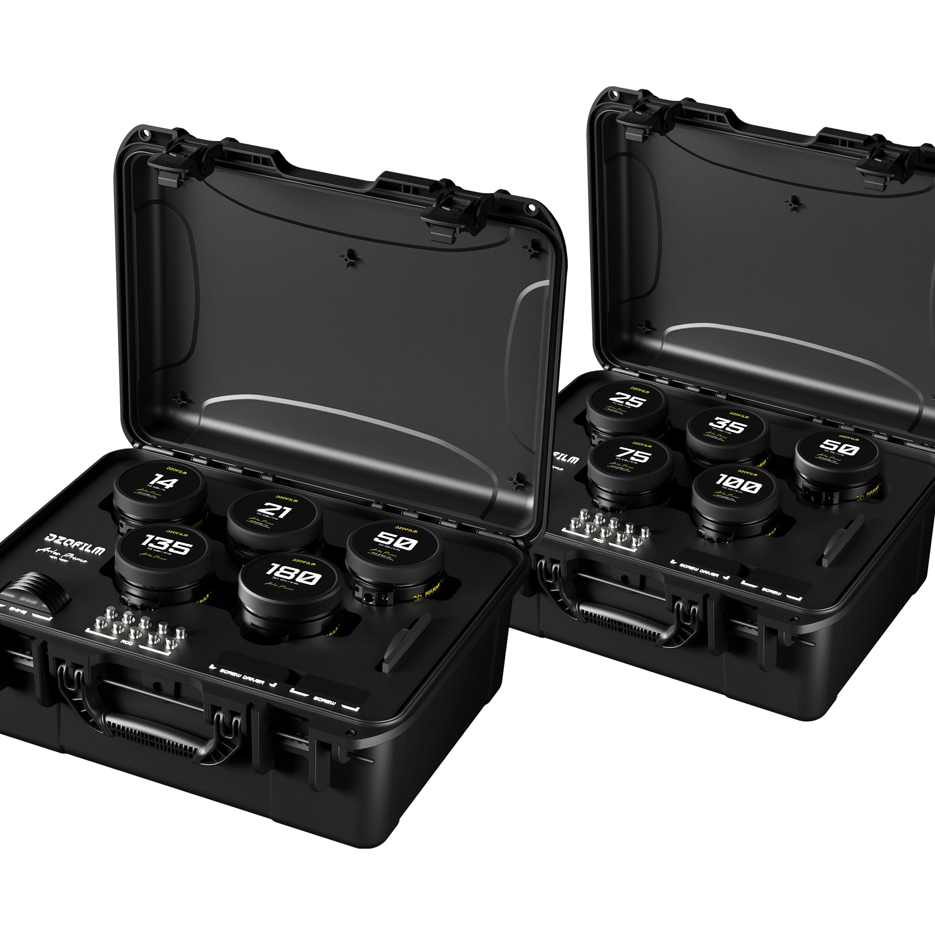DZO Arles - 14/21/25/35/40/50/75/100/135/180mm - PL Mount 10 Lens Kit Two Cases