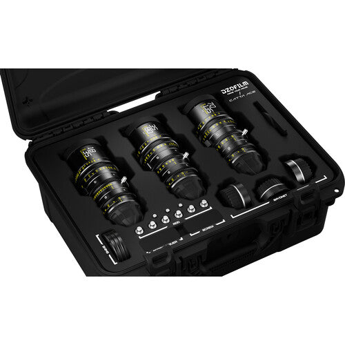 DZO Catta FF Zooms - 18-35/35-80/70-135 T2.9 - E-Mount (Black) with Hard Case