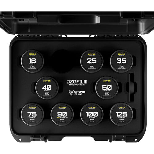 DZO Vespid Primes - 16/25/35/40/50/75/90/100/125mm - PL Mount 9 Lens Kit with Case