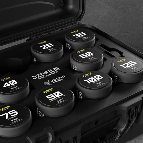 DZO Vespid Primes - 16/25/35/40/50/75/90/100/125mm - PL Mount 9 Lens Kit with Case