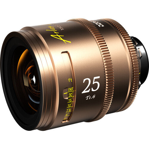 DZO Arles Lustre - 25/35/50/75mm - PL Mount Golden Coating (Imperial) - 4 Lens Kit Case
