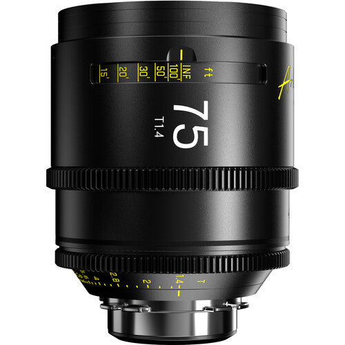 DZO Arles 75mm T1.4 FF/VV Prime Cine Lens - PL Mount, Feet
