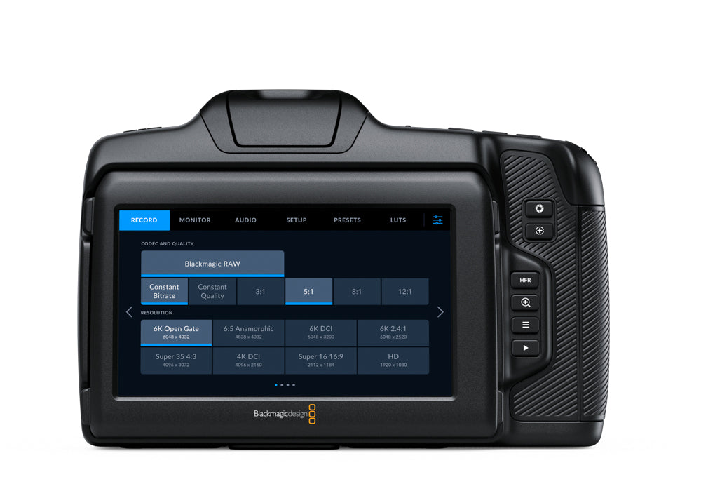 6K cinema camera with OLPF