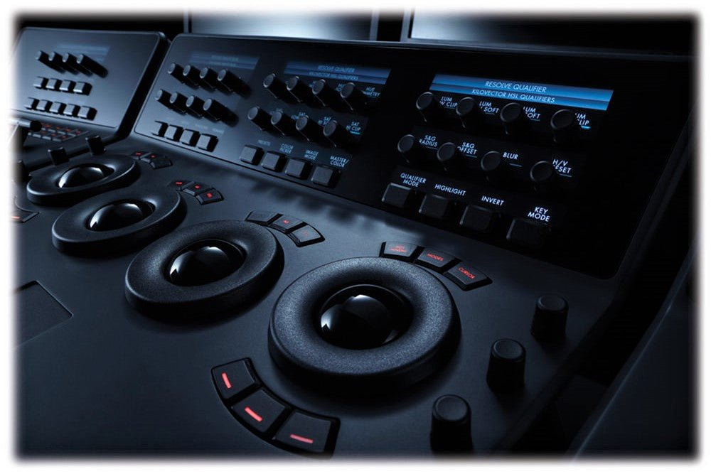 Blackmagic Design DaVinci Resolve Control Surface Trackball shown installed; control surface not included