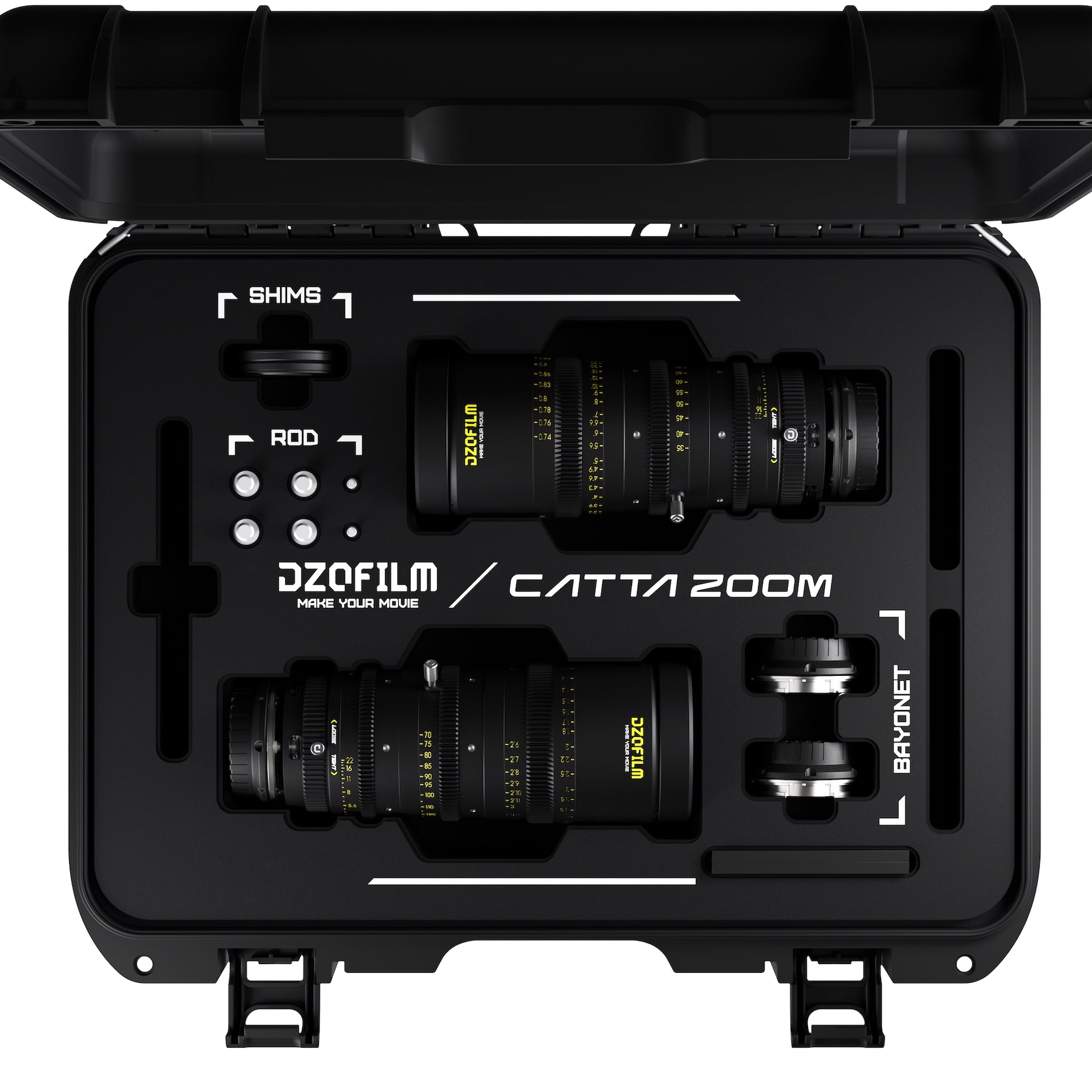 DZO Catta FF Zooms - 35-80/70-135 T2.9 - E-Mount (Black) with Hard Case