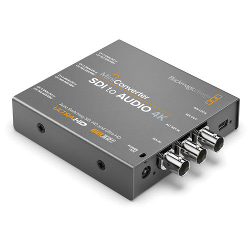 Mini converter, SDI to audio 4K, with 12V power supply