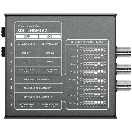 Mini converter, SDI to HDMI 6G, with 12V power supply