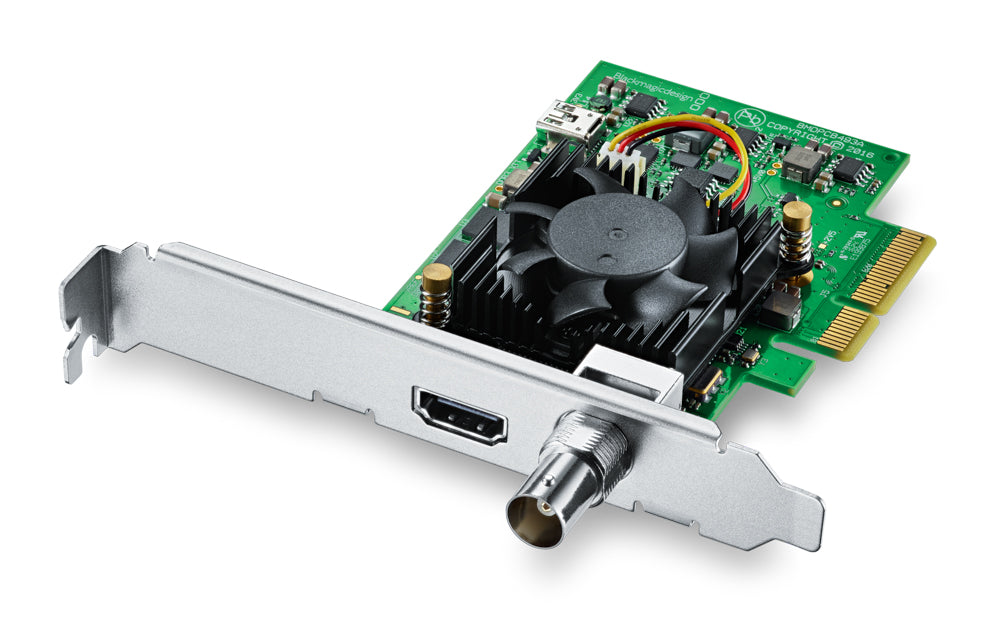 DeckLink Mini 4K recorder card with low profile PCIe capture