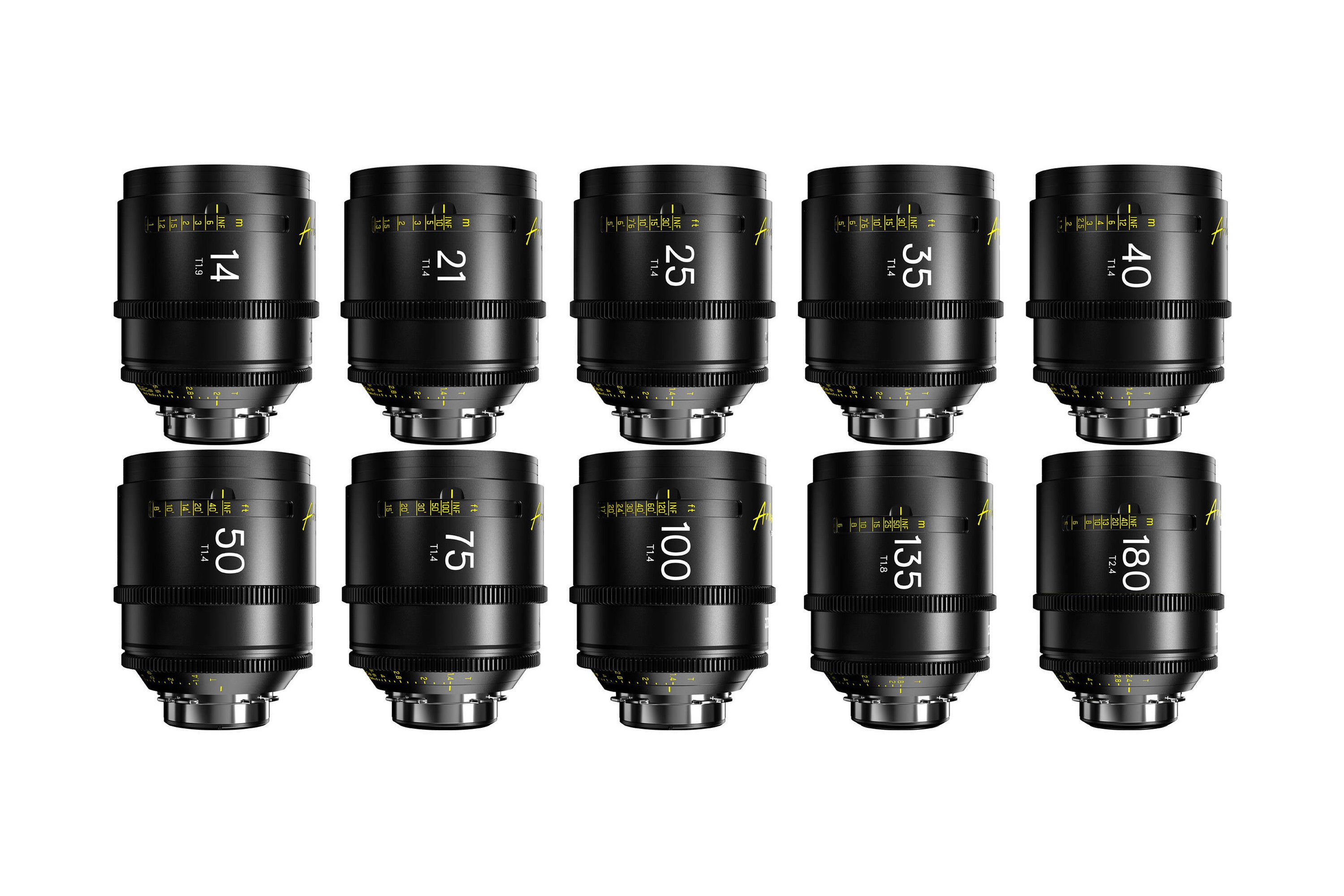 DZO Arles - 14/21/25/35/40/50/75/100/135/180mm - PL Mount 10 Lens Kit Two Cases