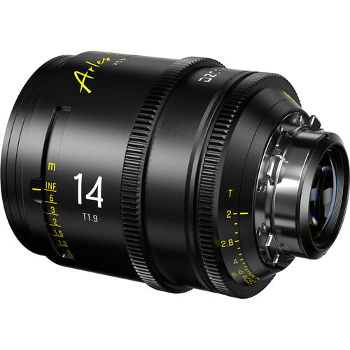 DZO Arles 14mm T1.9 FF/VV Prime Cine Lens - PL Mount, Feet