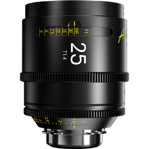 DZO Arles 25mm T1.4 FF/VV Prime Cine Lens - PL Mount, Feet