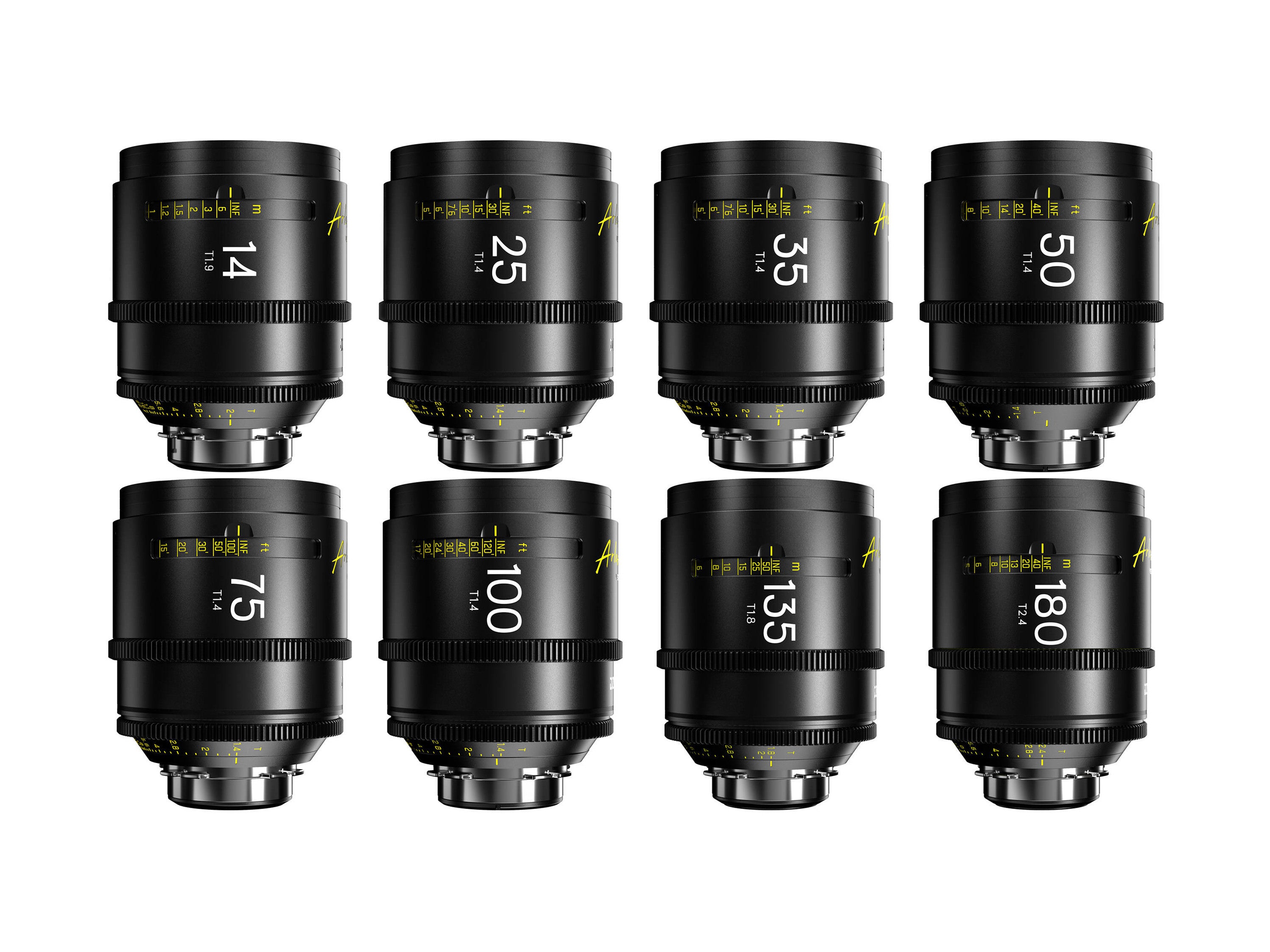 DZO Arles - 14/21/25/35/50/75/100/135mm - PL Mount 8 Lens Kit with Two Cases