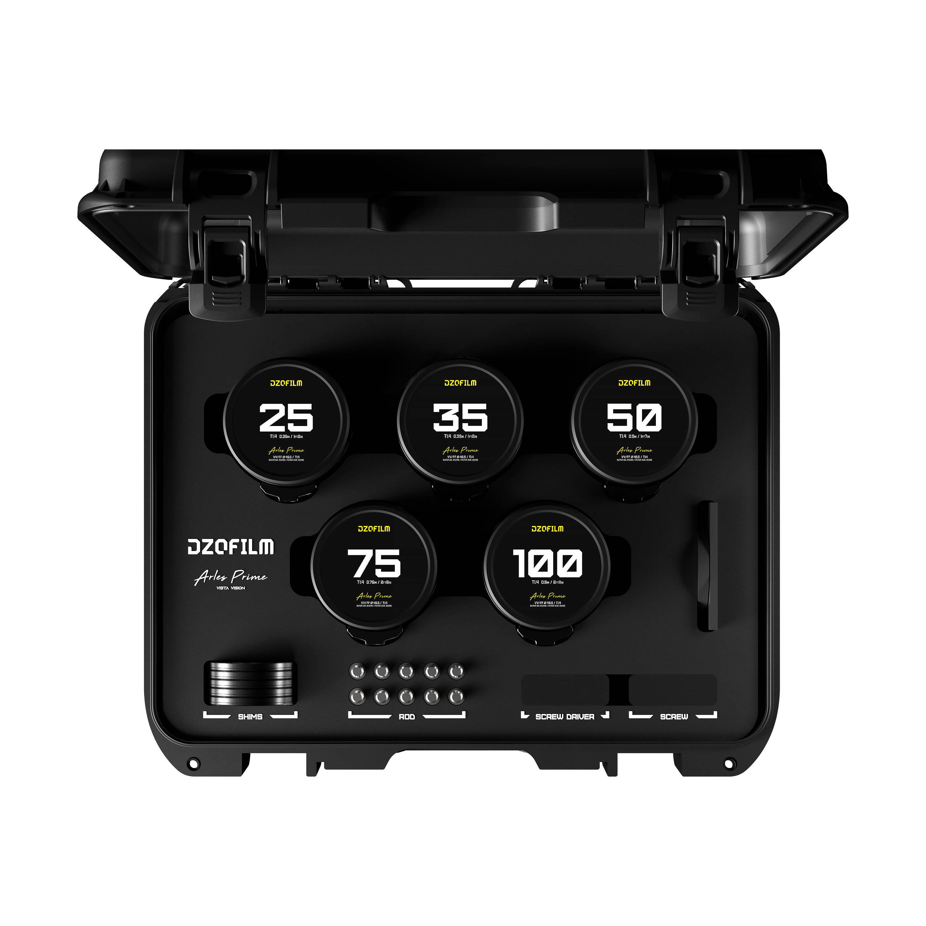 DZO Arles - 25/35/50/75/100mm T1.4 FF/VV - PL Mount A-Set