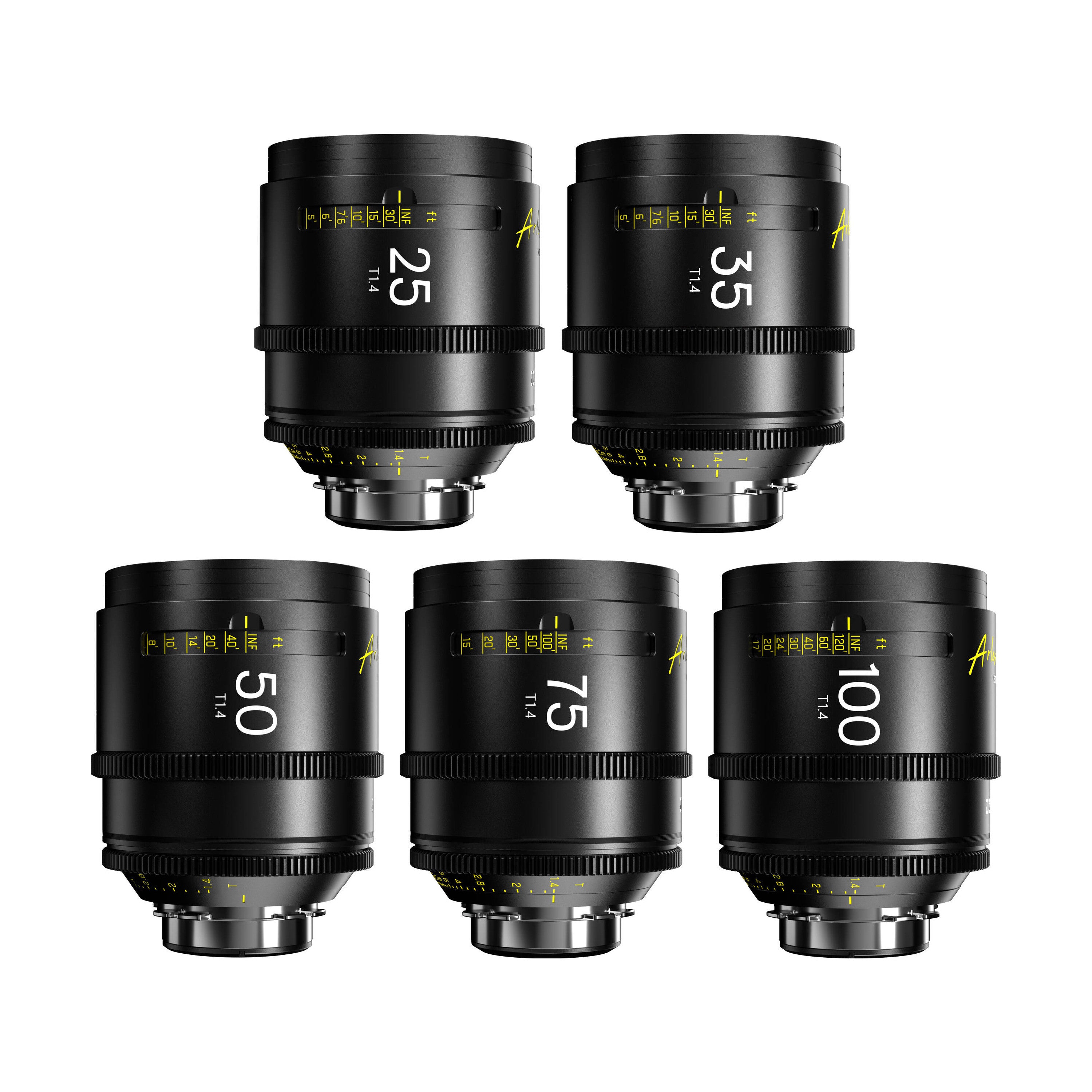 DZO Arles - 25/35/50/75/100mm T1.4 FF/VV - PL Mount A-Set